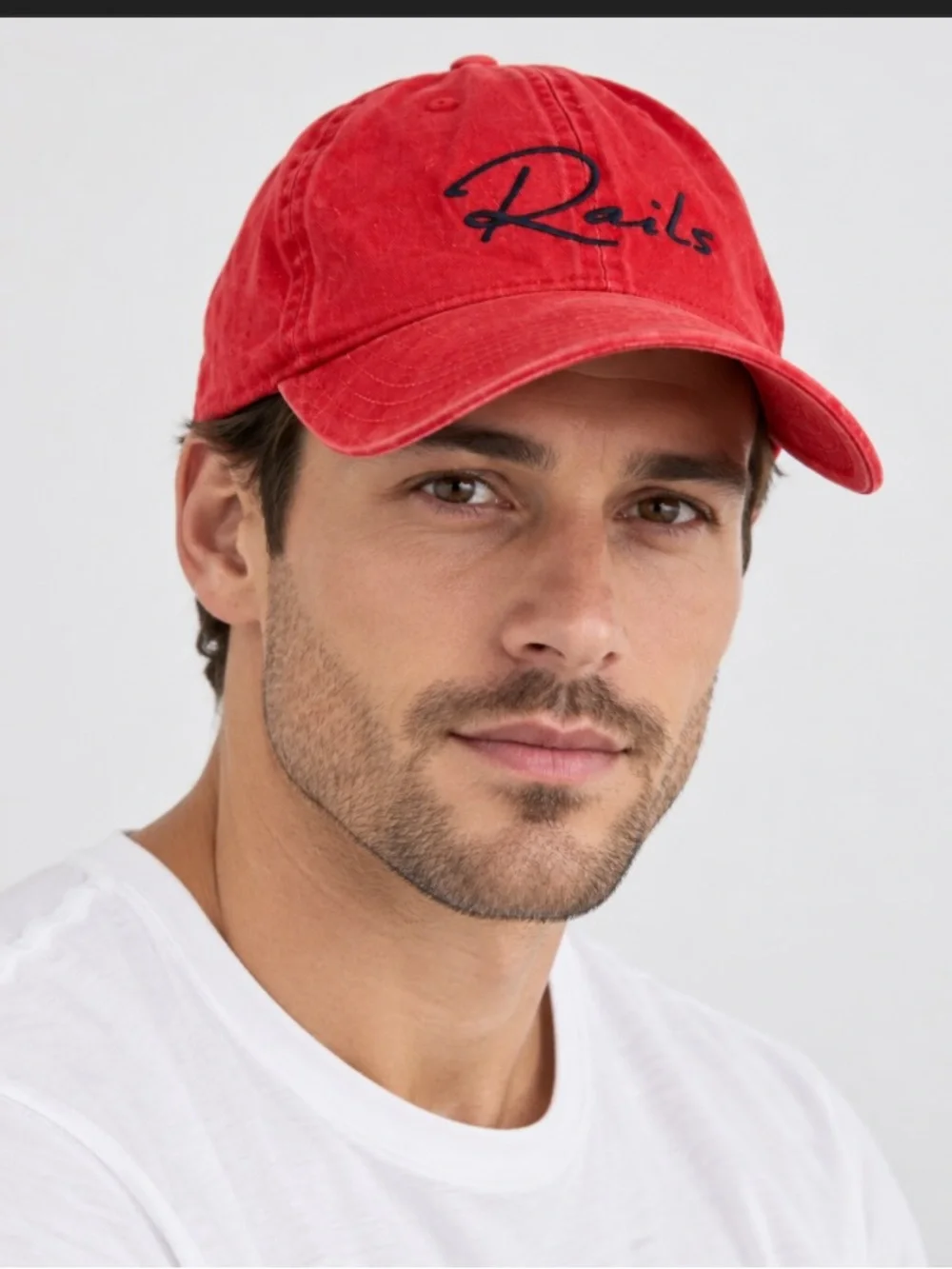 New Rails Anniversary Baseball Cap Washed Red NWT Casual Unisex One Size